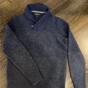 Banana Republic Men’s Navy Merino Wool Shawl Collar Sweater